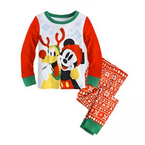 Collectibles Kids Pajama Mickey Mouse And Pluto Christmas Pjs