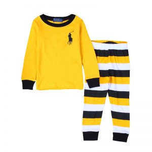 Merch Boy'S Pajama Sets Polo Brand Yellow Top Pants