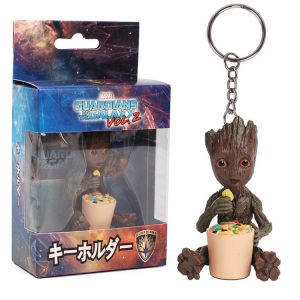 Merch Keychain Groot Guardians Of The Galaxy Eating