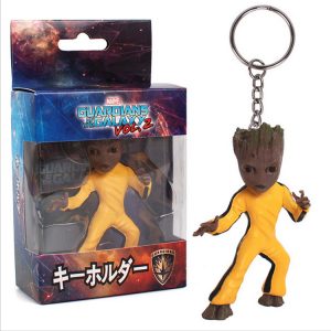 Merch Keychain Groot Guardians Of The Galaxy Bruce Lee