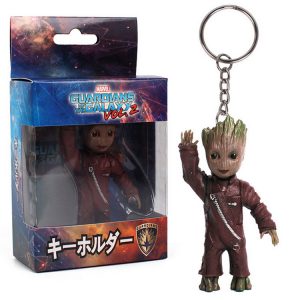 Merch Keychain Groot Guardians Of The Galaxy Waves Good Bye