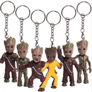 Keychain Groot Guardians of the galaxy Middle finger Idolstore - Merchandise and Collectibles Merchandise, Toys and Collectibles