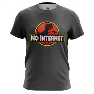T-shirt No internet Google Chrome game jurassic Park Idolstore - Merchandise and Collectibles Merchandise, Toys and Collectibles