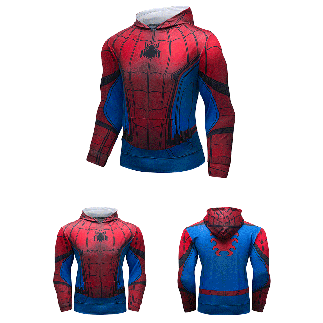 Buy Spiderman Gym Hoodie Sport Jersey - Product collection
