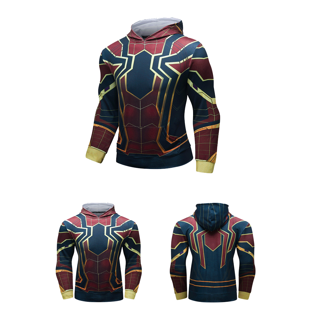 Buy Iron spider-man Gym Hoodie Sport Jersey - Product collection