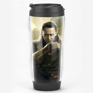 Travel Coffee Mug Loki PVC Tumbler Cup Idolstore - Merchandise and Collectibles Merchandise, Toys and Collectibles