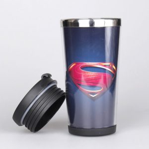 Merch Travel Coffee Mug Superman Tumbler Steel Cup