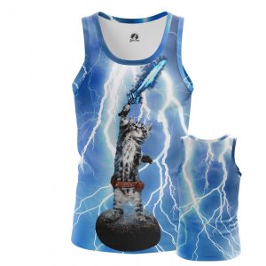 Men’s t-shirt Cat God Internet Cats Thunder Fun Idolstore - Merchandise and Collectibles Merchandise, Toys and Collectibles