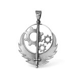 Collectibles Brotherhood Of Steel Necklace Silver Fallout