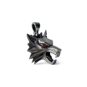 Merch The Witcher Necklace Wolf Handmade 3D