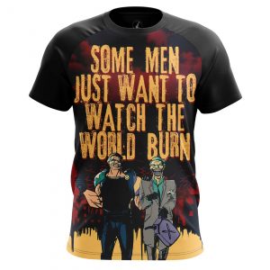 Men’s long sleeve Watch world burn Edward Blake Watchmen Joker Idolstore - Merchandise and Collectibles Merchandise, Toys and Collectibles