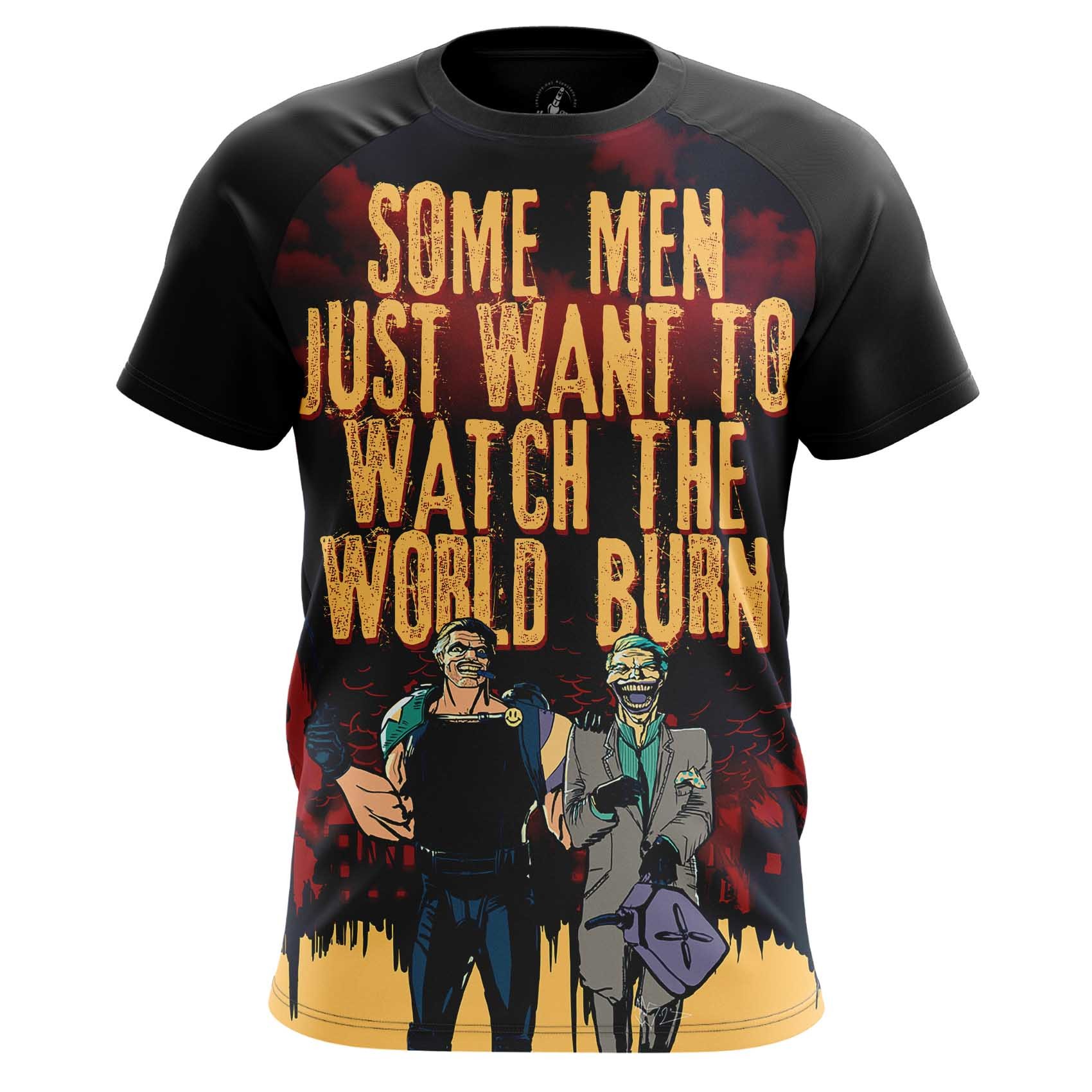 Merchandise Men'S T-Shirt Watch World Burn Edward Blake Watchmen Joker