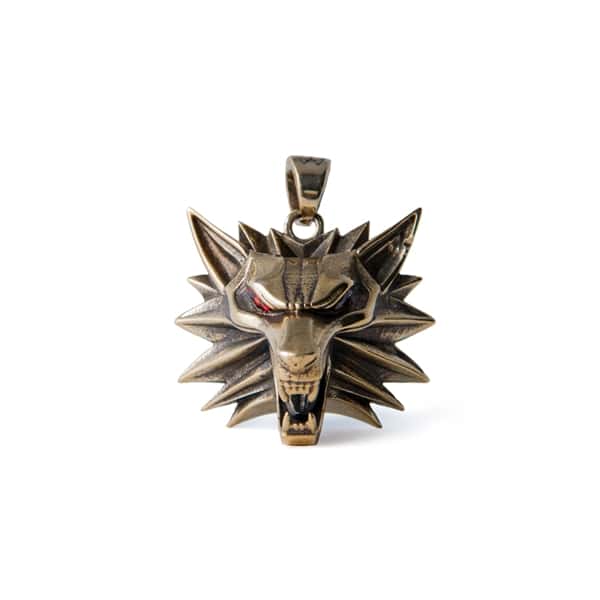 Merch Wolf Necklace W/ Fianits The Witcher