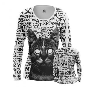 Women’s long sleeve Bat Kitten Funny Cat Idolstore - Merchandise and Collectibles Merchandise, Toys and Collectibles 2