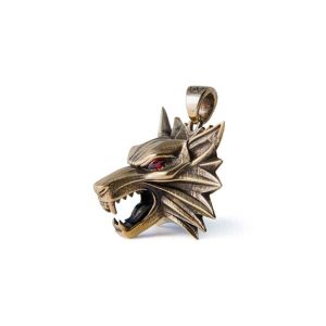 Buy wolf necklace w/ fianits the witcher - product collection