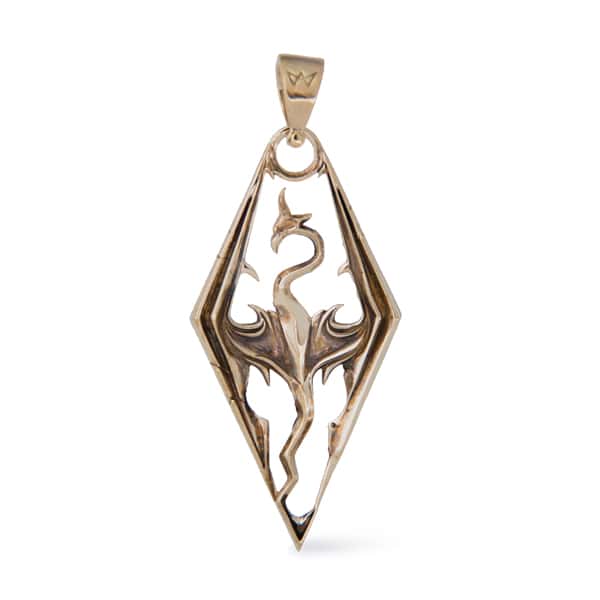 Merchandise Dragonborn Necklace Skyrim Brass