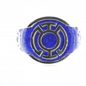 Blue Lantern Flat Power Ring Silver 925 Idolstore - Merchandise and Collectibles Merchandise, Toys and Collectibles