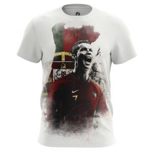 Men’s t-shirt Cristiano Ronaldo Illustration Fan art Idolstore - Merchandise and Collectibles Merchandise, Toys and Collectibles