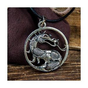 Mortal Kombat Logo Necklace Dragon Idolstore - Merchandise and Collectibles Merchandise, Toys and Collectibles
