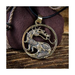 Mortal Kombat Necklace Logo Hand made Idolstore - Merchandise and Collectibles Merchandise, Toys and Collectibles
