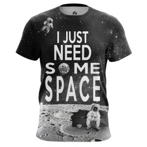 Merch Men'S T-Shirt Need Space Moon Universe
