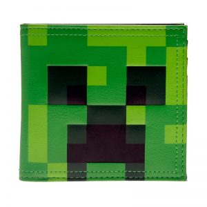 Merchandise Wallet Minecraft Creeper Face Green Monster