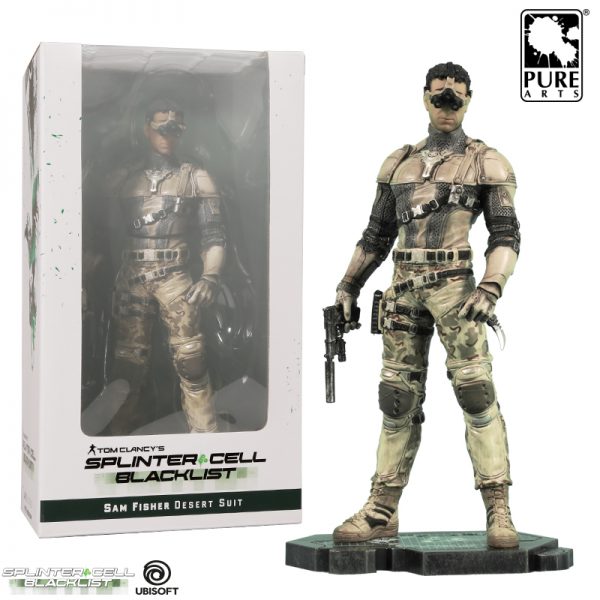 Splinter Cell Blacklist Sam Fisher Desert Suit PVC Figurine 22cm Ubisoft 