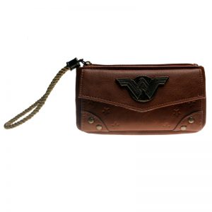 Wristlet Wonder Woman 3D logo Faux Leather Idolstore - Merchandise and Collectibles Merchandise, Toys and Collectibles