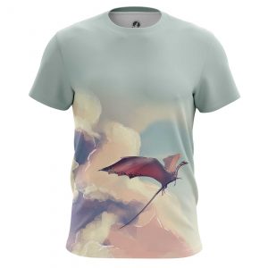 T-shirt Dragon in te Sky Art Paint Mythology Idolstore - Merchandise and Collectibles Merchandise, Toys and Collectibles