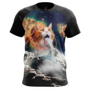 Merch Men'S T-Shirt Milky Cat Space Cats