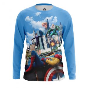 Merch Men'S Long Sleeve Chilling Homecoming Spider-Man