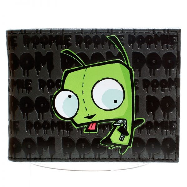Nickelodeon Invader Zim Impending Doom Black ID Card Bi-Fold Wallet 