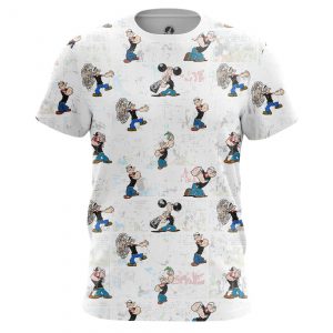 Men’s t-shirt Popeye Sailor Art Pattern Idolstore - Merchandise and Collectibles Merchandise, Toys and Collectibles