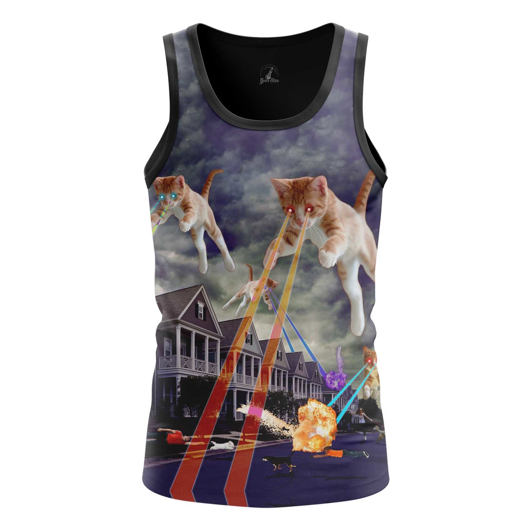 Collectibles Men'S T-Shirt Cat Invasion Fun Kittens