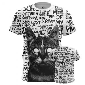 Merch Men'S T-Shirt Bat Kitten Internet Funny Cat