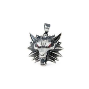 Merch Wolf Necklace The Witcher Silver Pendant