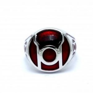 Red Lantern Ring Power DCU Sterling Silver Idolstore - Merchandise and Collectibles Merchandise, Toys and Collectibles