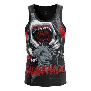 Men’s tank Sharknado Jaws Vest Idolstore - Merchandise and Collectibles Merchandise, Toys and Collectibles 2