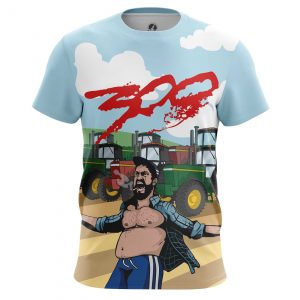 Men’s t-shirt Russian Tractor Driver 300 Leonidas Art meme Idolstore - Merchandise and Collectibles Merchandise, Toys and Collectibles