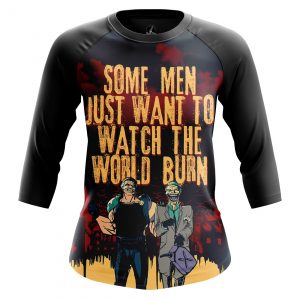 Buy men's raglan watch world burn edward blake watchmen joker - product collection
