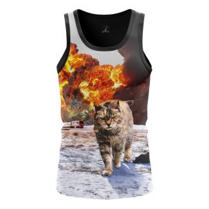 Collectibles Men'S Tank Badass Internet Funny Cat Vest