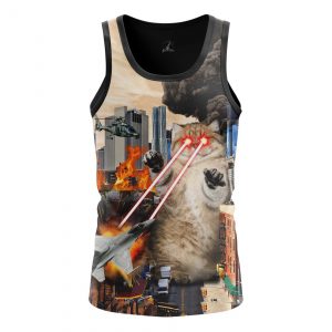 Merch Men'S Tank Catastrophe Cat Crash Fun Vest
