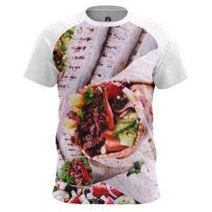 Men’s t-shirt Shawarma Food Art Fun Meat Idolstore - Merchandise and Collectibles Merchandise, Toys and Collectibles