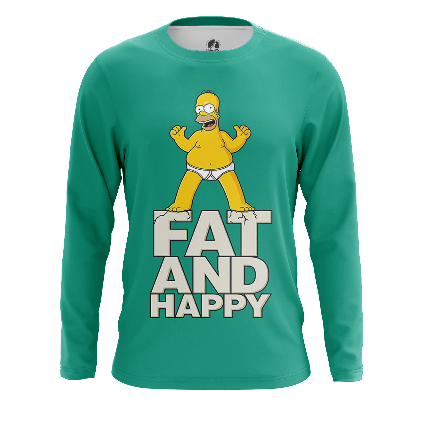 The Simpsons OFFICIAL T-Shirt Fat and Happy Brown Homer Simpson Unisex 4B SALE