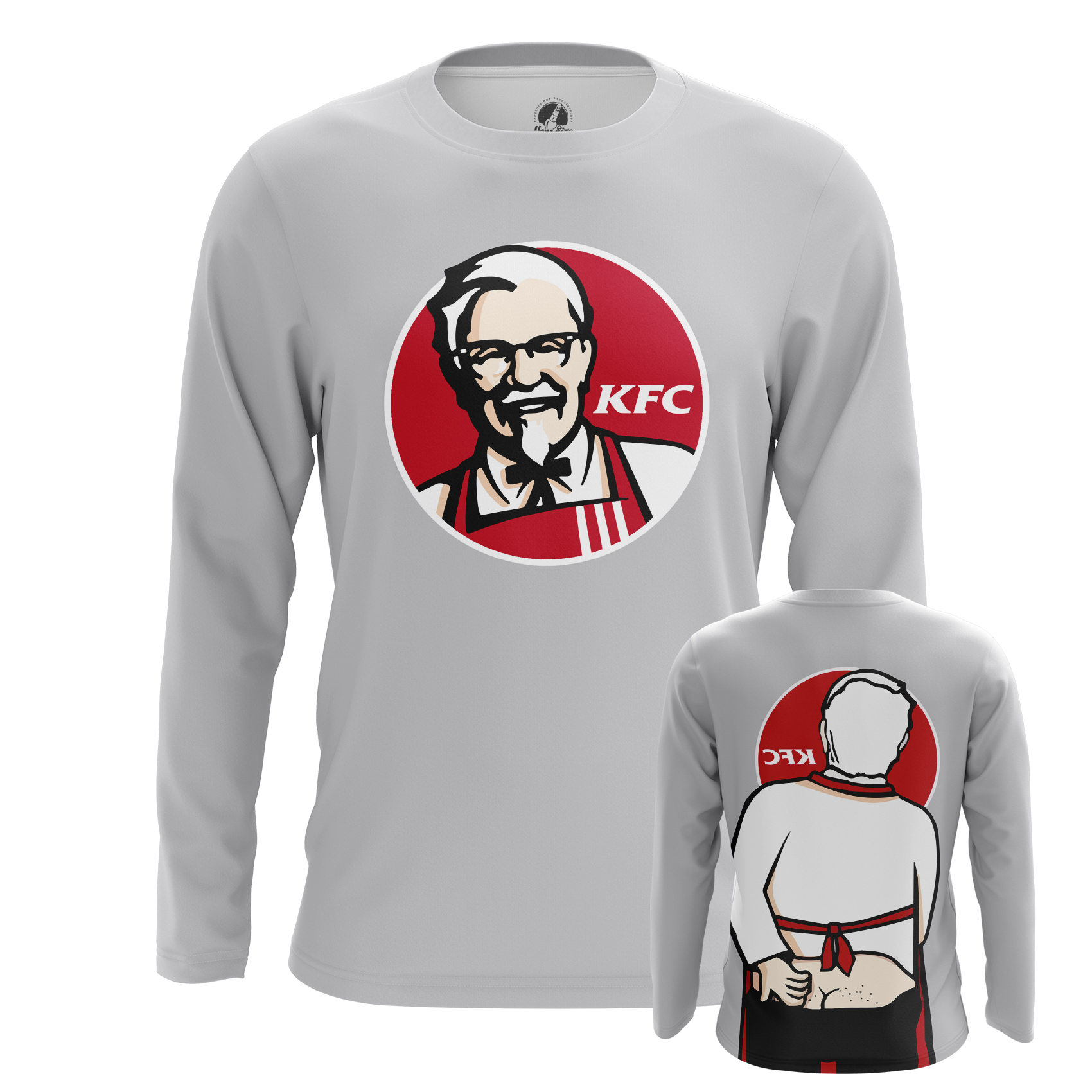 Men's Long Sleeve KFC Memes Colonel Sanders - Idolstore - Merchandise ...