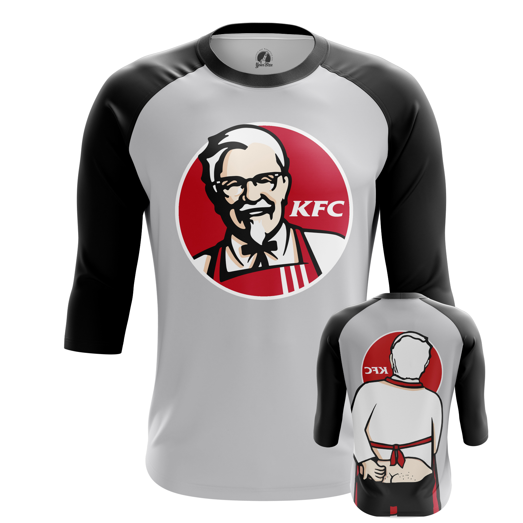 Men's Raglan KFC S Colonel Sanders - Idolstore - Merchandise And ...