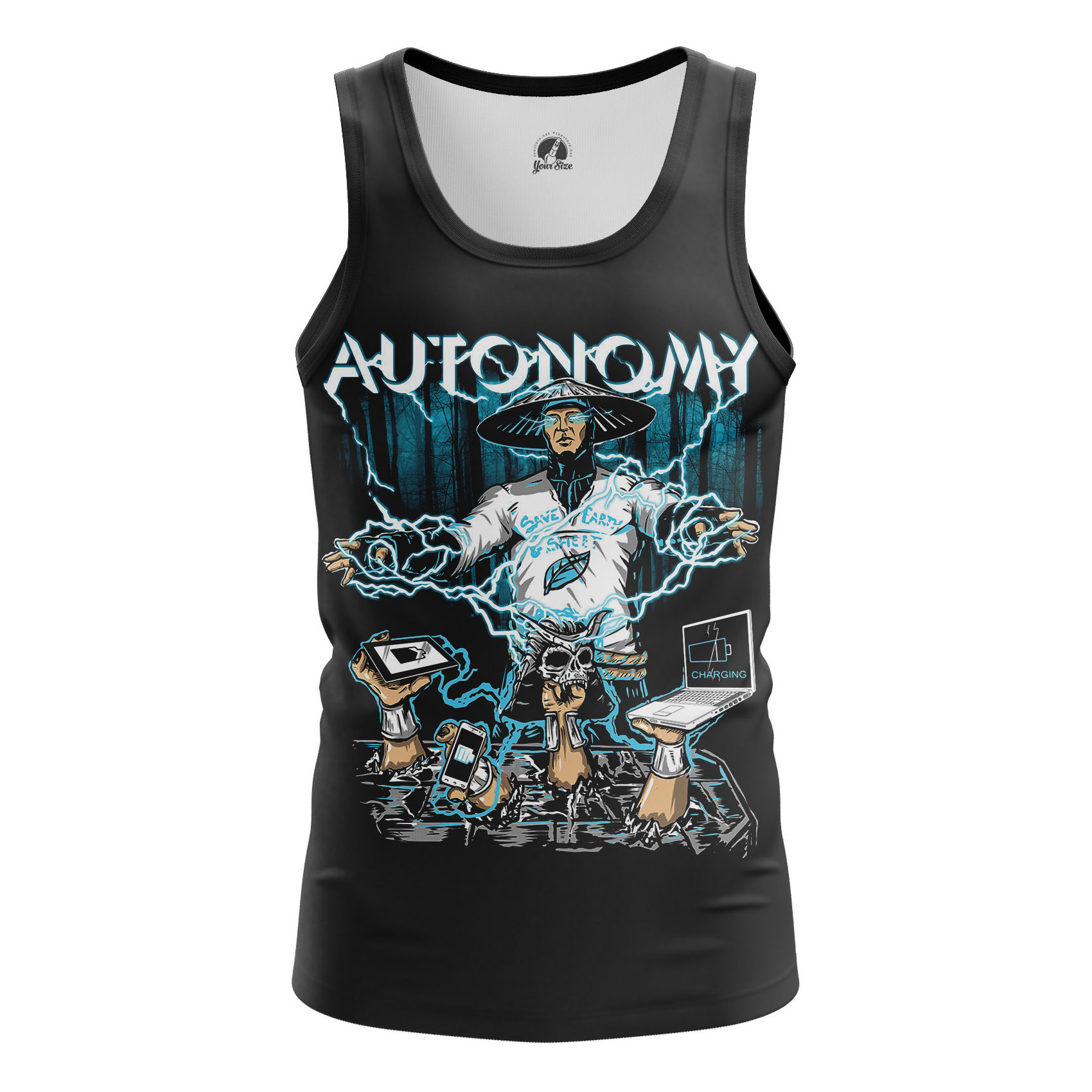 Merchandise Men'S Tank Autonomy Raiden Mortal Kombat Vest