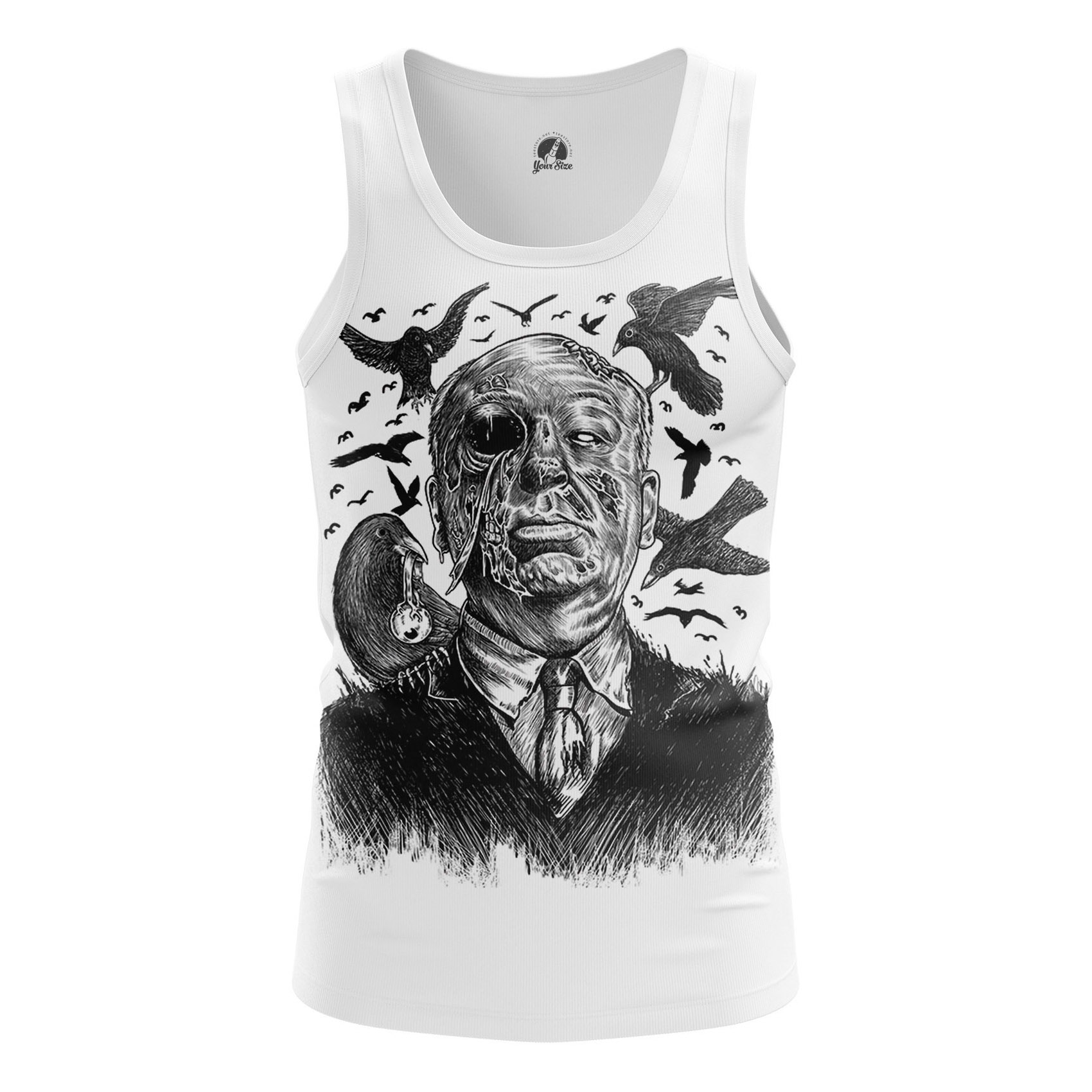 Men’s t-shirt Crows Hitchcock Idolstore - Merchandise and Collectibles Merchandise, Toys and Collectibles