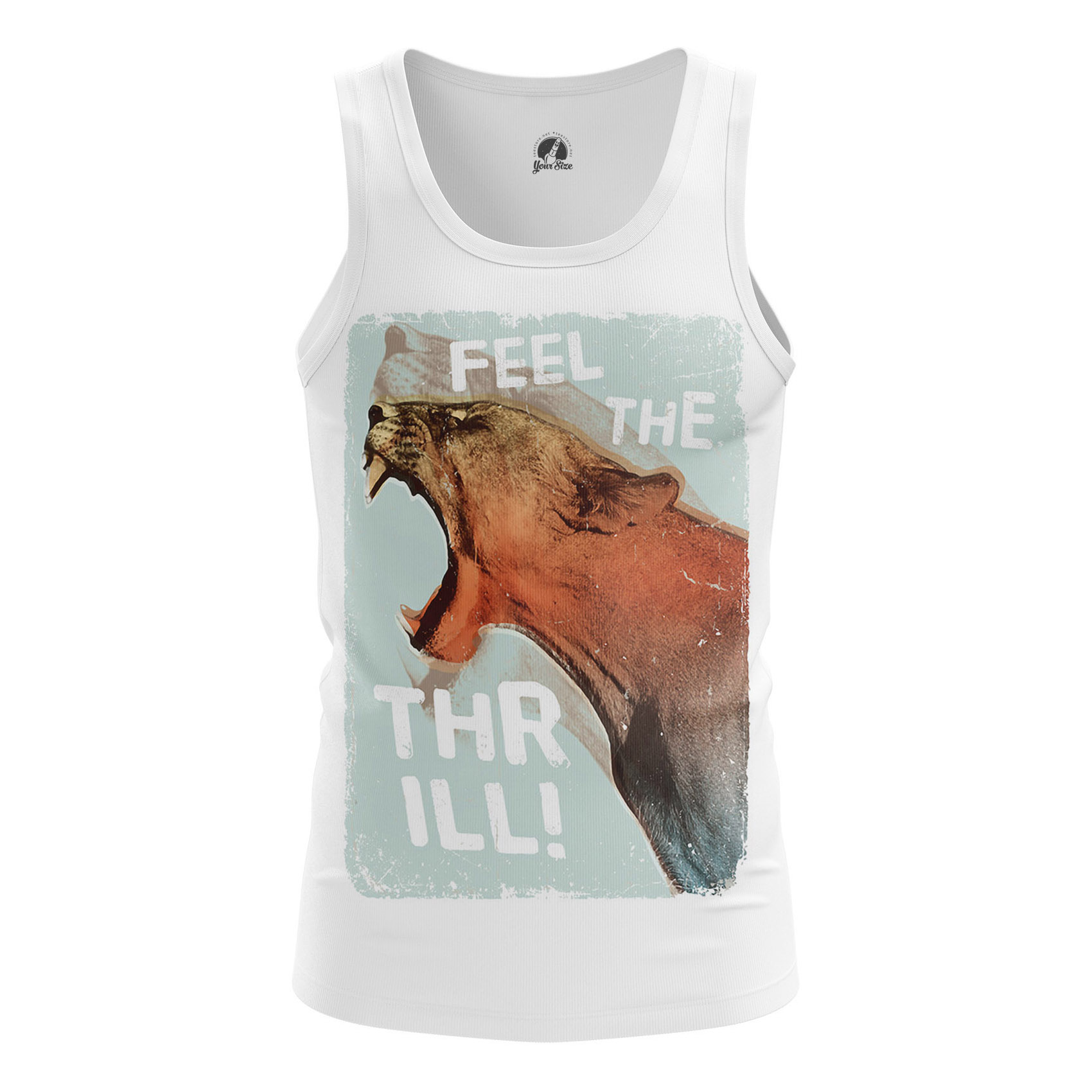 Men’s tank Feel Thrill Animals Lions Feel Thrill Vest Idolstore - Merchandise and Collectibles Merchandise, Toys and Collectibles 2