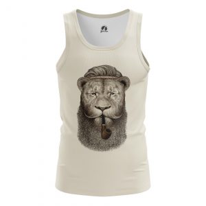 Men’s tank Hippie Lion Animals Lions Hippie Lion Vest Idolstore - Merchandise and Collectibles Merchandise, Toys and Collectibles 2